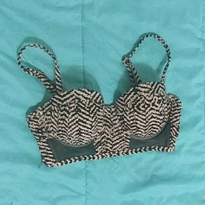 Target Zebra Print Bikini Top
